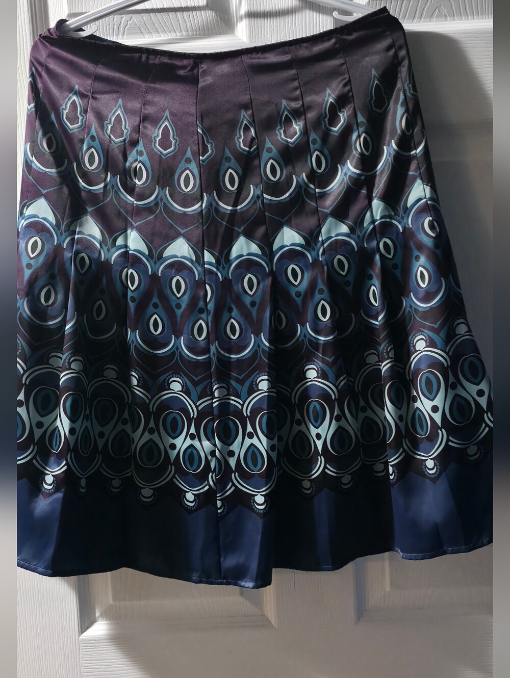 4/$97 Deal! Women’s Navy Blue Patterned A-Line Skirt In Beautiful Colours